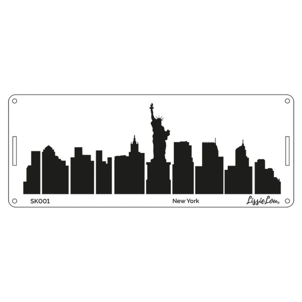 LissieLou New York City Skyline Border Cake Stencil
