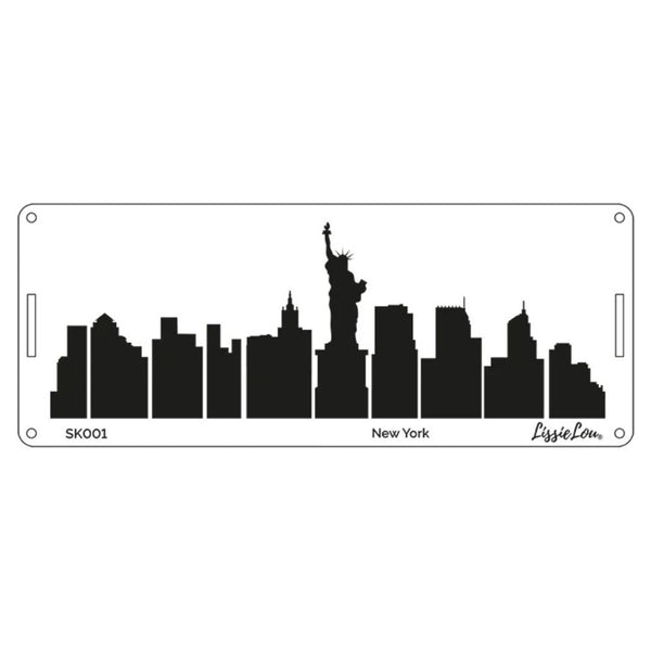 LissieLou New York City Skyline Border Cake Stencil