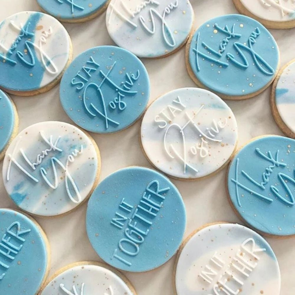 LissieLou Stay Positive Cookie & Icing Embosser