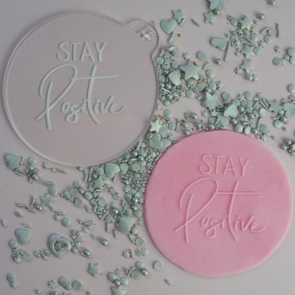 LissieLou Stay Positive Cookie & Icing Embosser