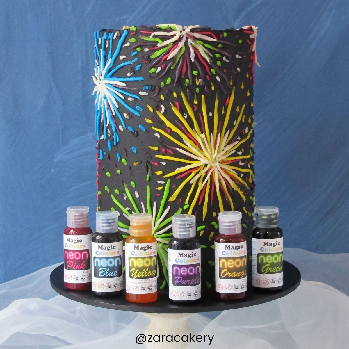 Magic Colours Neon Effect Sugarcraft Gel Colours 32g - Orange