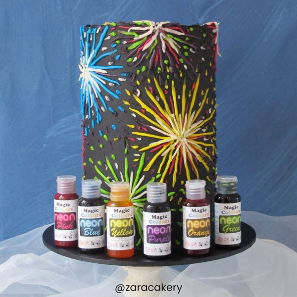 Magic Colours Neon Effect Sugarcraft Gel Colours 32g - Yellow