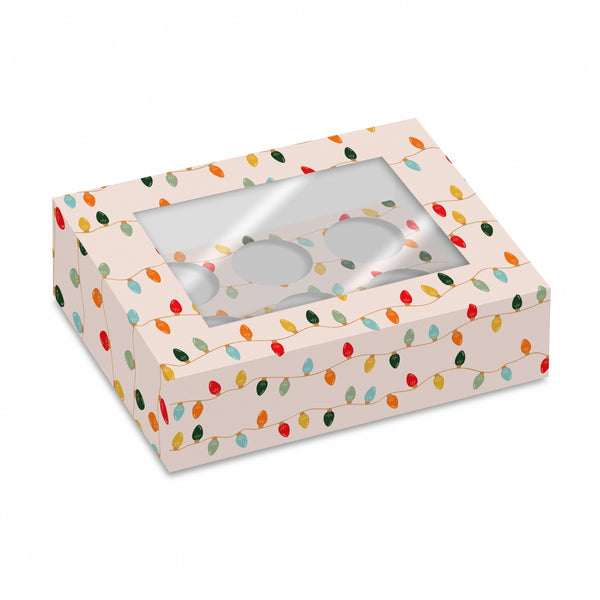 Simply Making Christmas Lights Cupcake Box - Pack Of 2