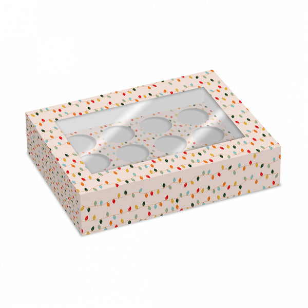Simply Making Christmas Lights Cupcake Box - Pack Of 2