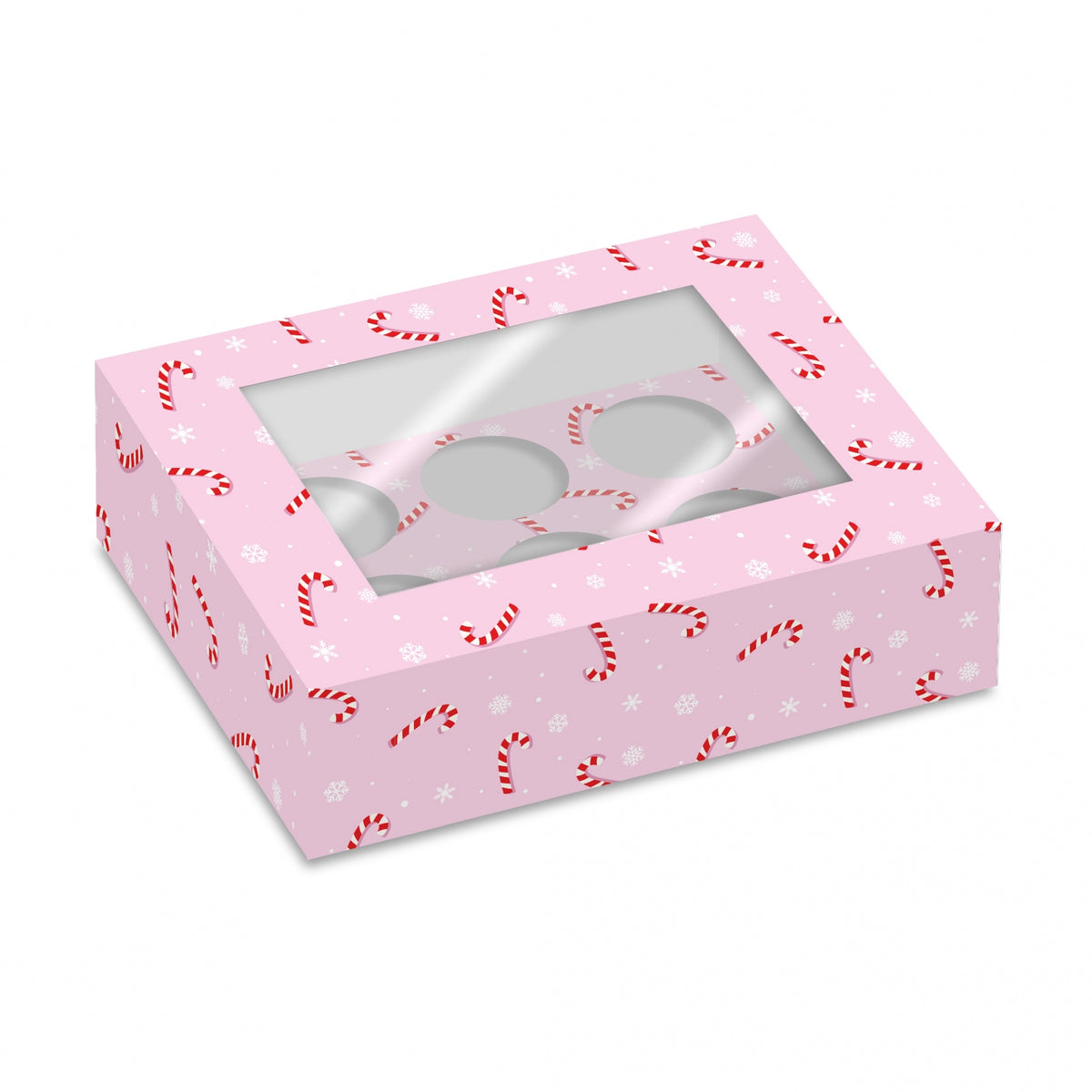 Simply Making Holds 6 Candy Canes Cupcake Box - Pack Of 2