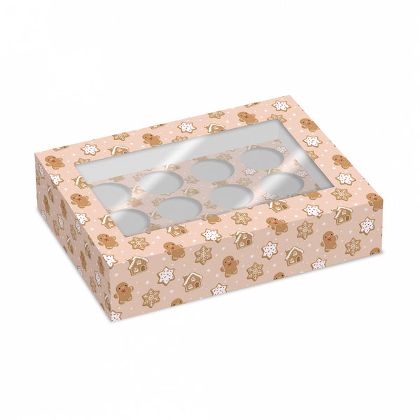 Simply Making Gingerbread Cupcake Box - Pack Of 2