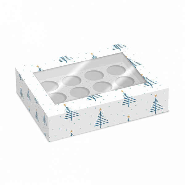 Simply Making Nordic Trees Cupcake Box