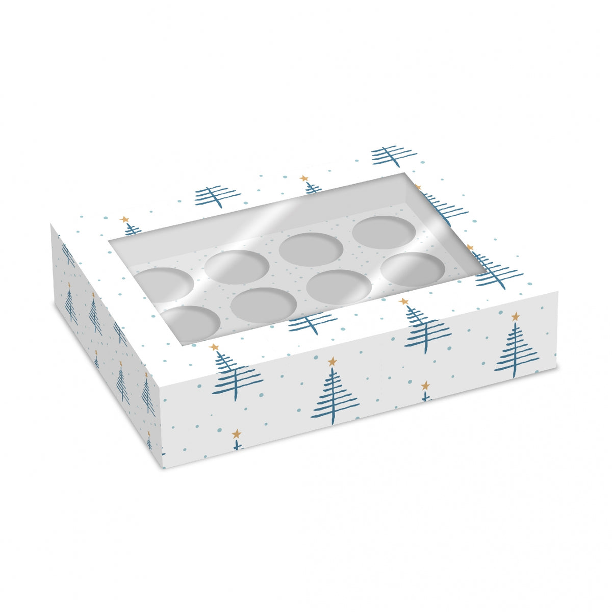 Simply Making Nordic Trees Cupcake Box