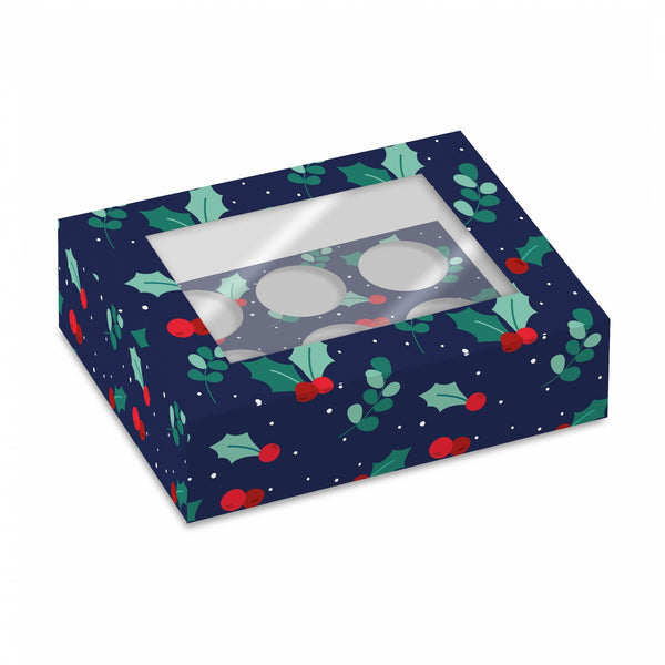Simply Making Holly & Berries Cupcake Box