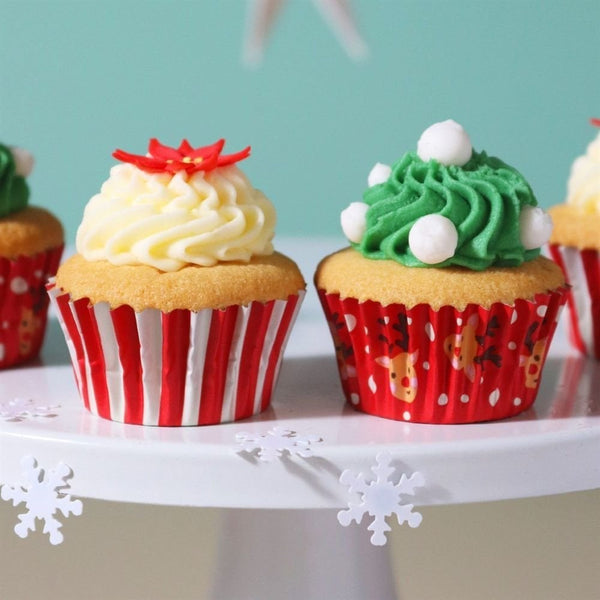 PME Rudolph Christmas Foil-lined Mini Cupcake Cases x 60