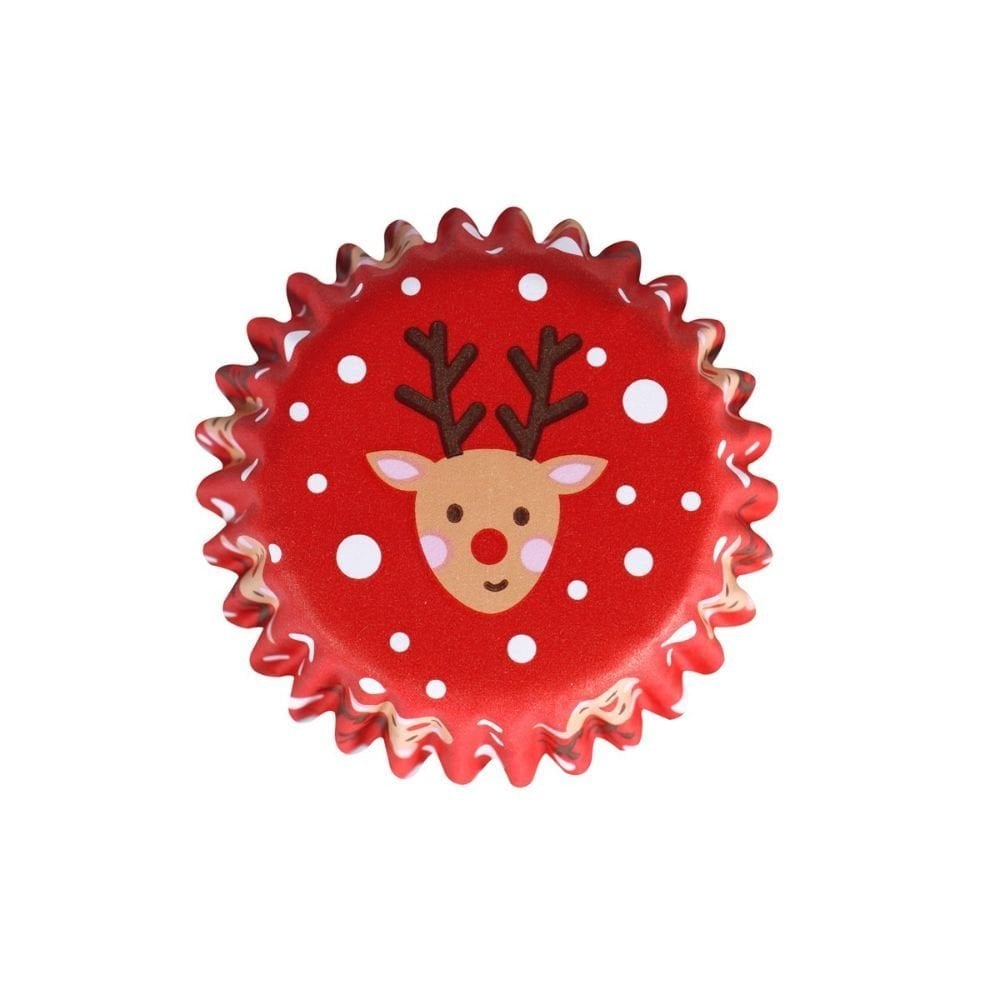 PME Rudolph Christmas Foil-lined Mini Cupcake Cases x 60