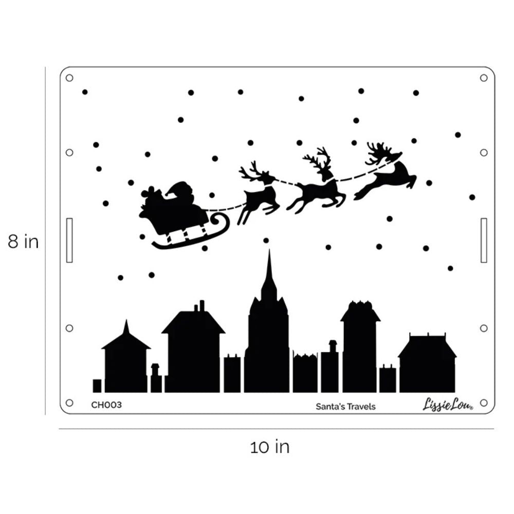 LissieLou Set Of 3 Professional Full Size Christmas Cake Stencils