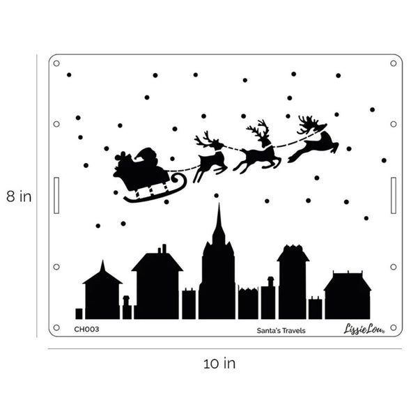 LissieLou Set Of 3 Professional Full Size Christmas Cake Stencils