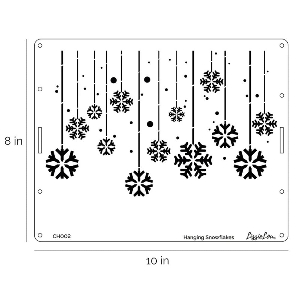 LissieLou Set Of 3 Professional Full Size Christmas Cake Stencils