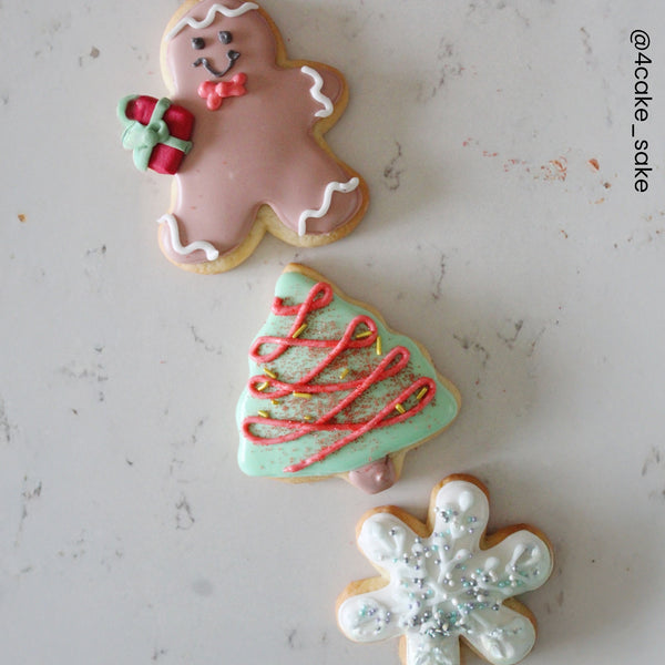 Wilton Tree, Snowflake & Gingerbread Man Cookie Cutter Set Of 3