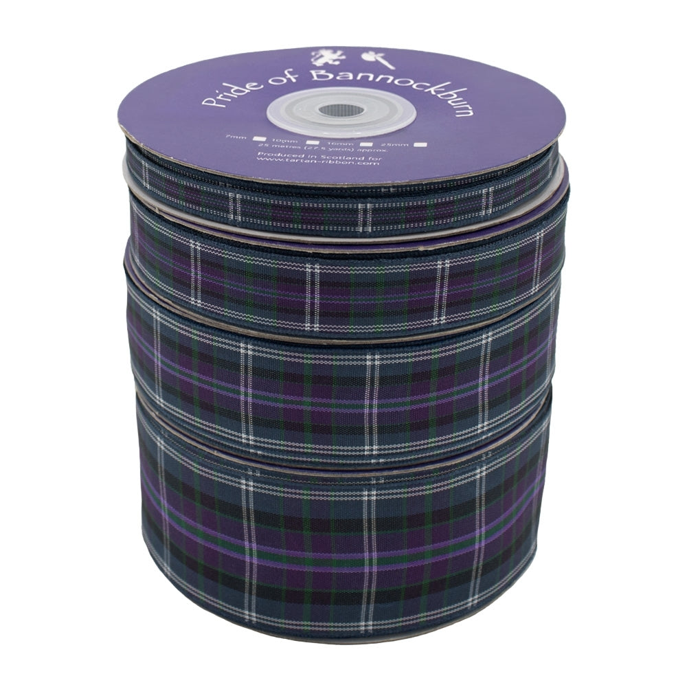 Berisfords Pride Of Bannockburn Scottish Tartan Plaid Ribbon x 25m Reel