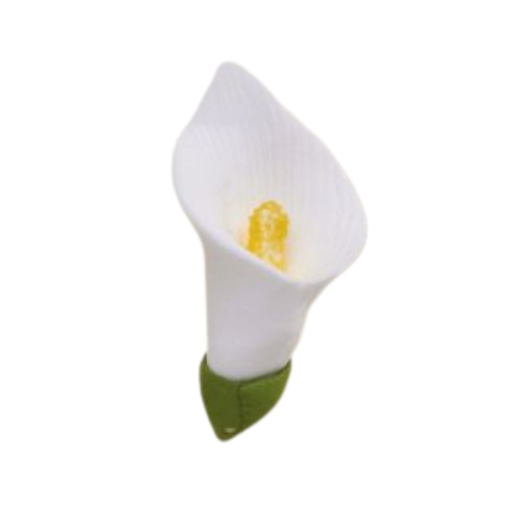 Hamilworth White Cala Lily Head Sugar Flower
