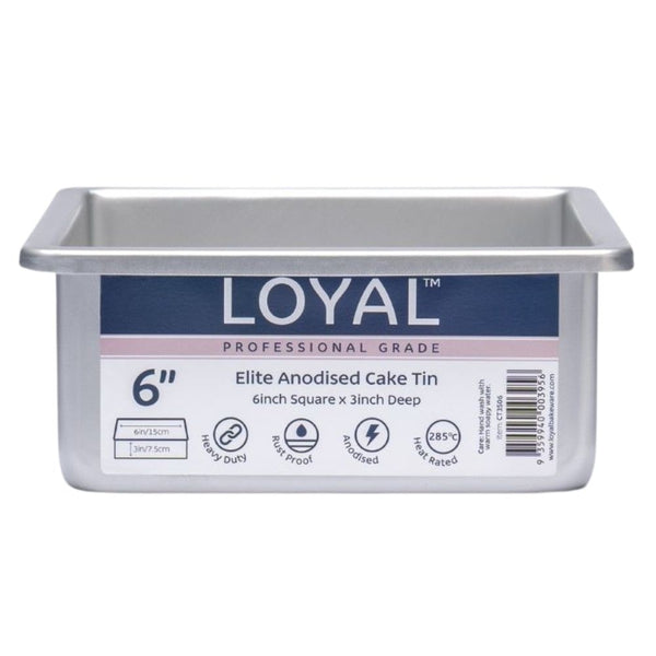 Loyal Square Elite Anodised Cake Tin
