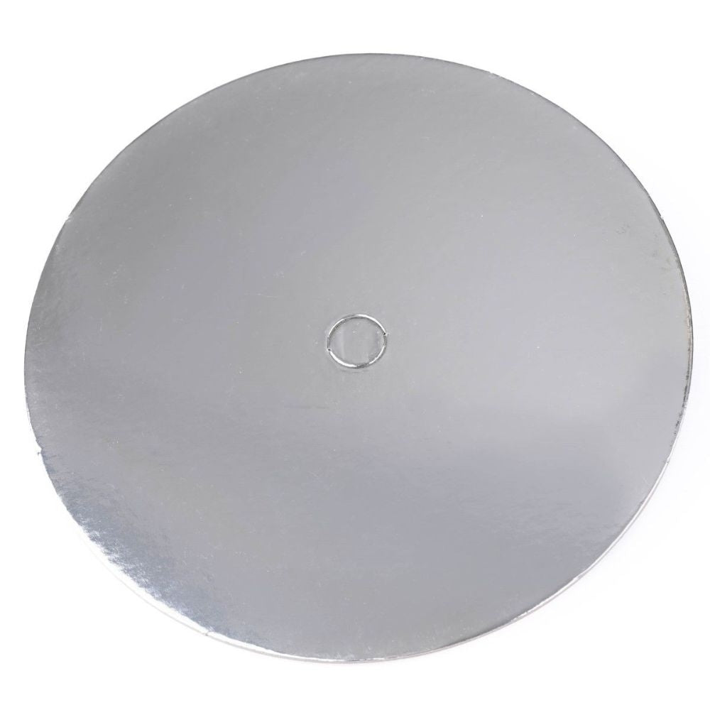 Loyal Silver Round Perforated Cake Board Pack Of 10