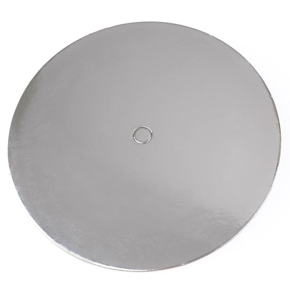 Loyal Silver Round Perforated Cake Board Pack Of 10
