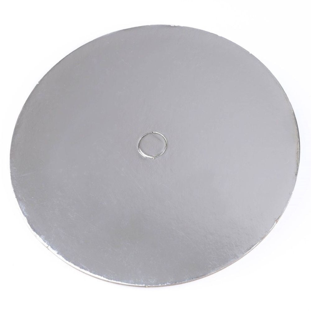 Loyal Silver Round Perforated Cake Board Pack Of 10