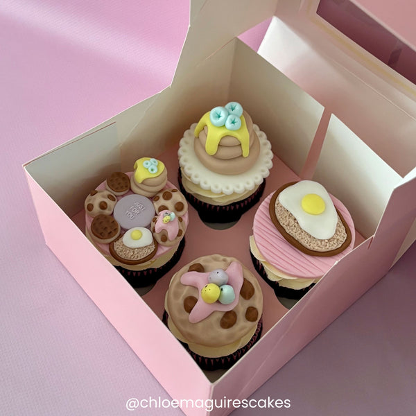 Simply Making 4" Deep Baby Pink Luxury Cupcake Box