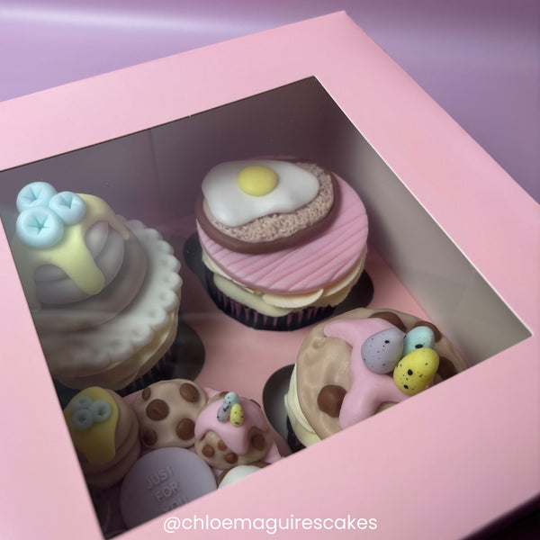 Simply Making 4" Deep Baby Pink Luxury Cupcake Box