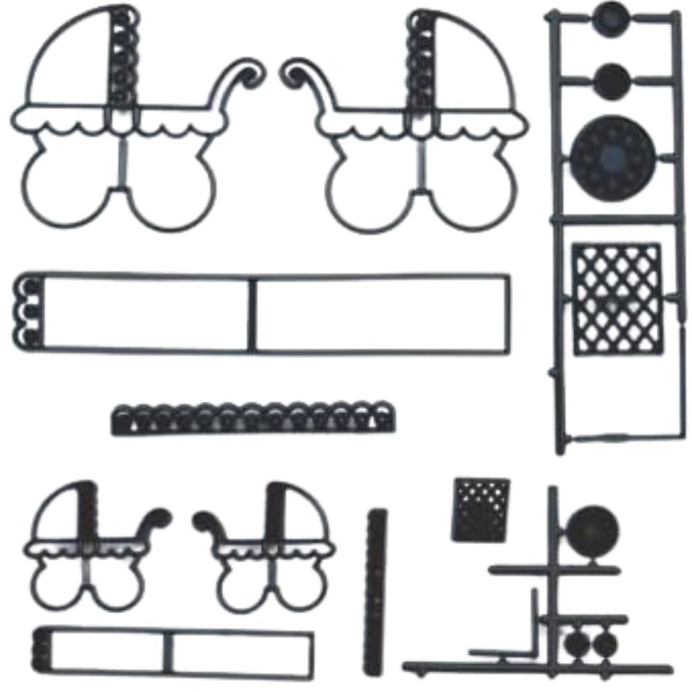 Patchwork Cutters Make A Pram Sugarcraft Icing Cutter Set