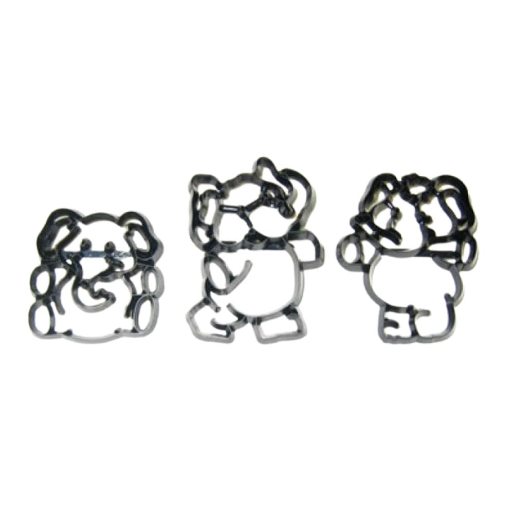 Patchwork Cutters Elephants Sugarcraft Icing Cutter Set Of 3