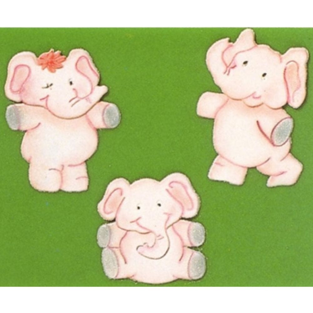 Patchwork Cutters Elephants Sugarcraft Icing Cutter Set Of 3
