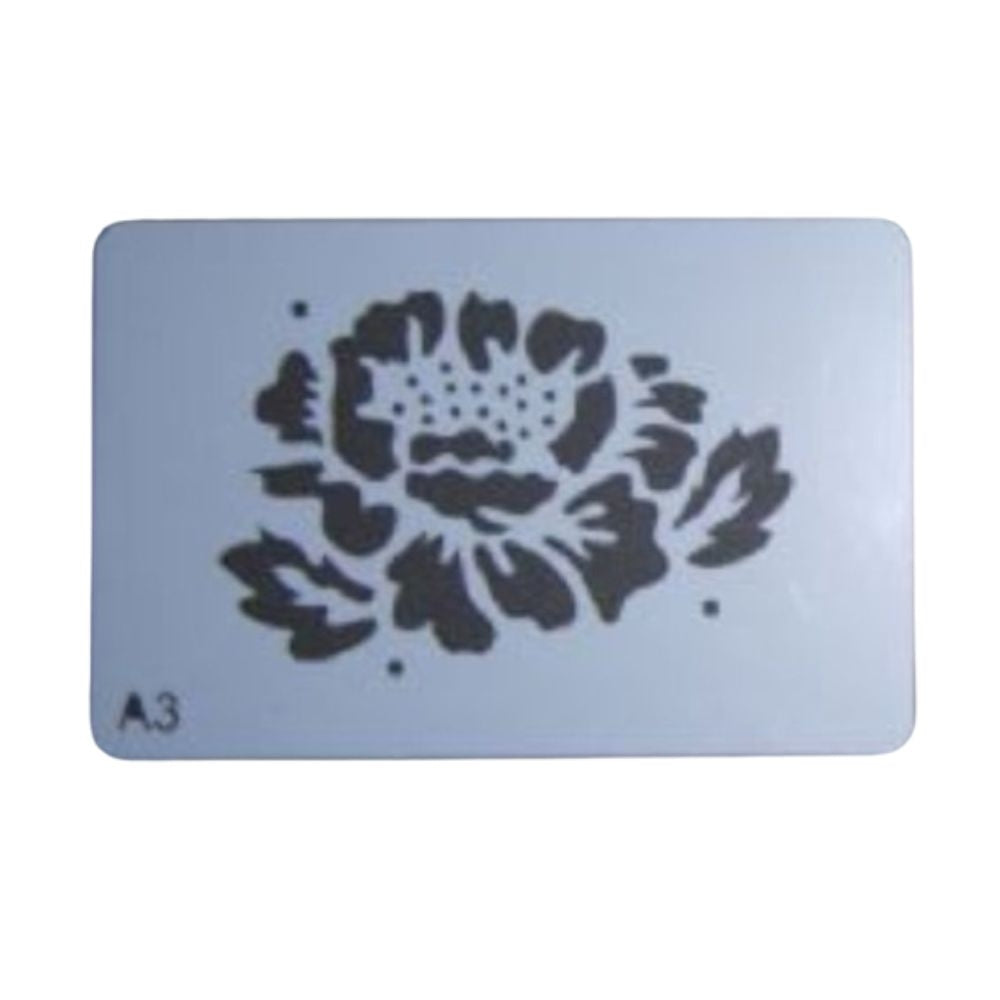 Patchwork Cutters Open Rose Sugarcraft Icing Stencil & Cutter