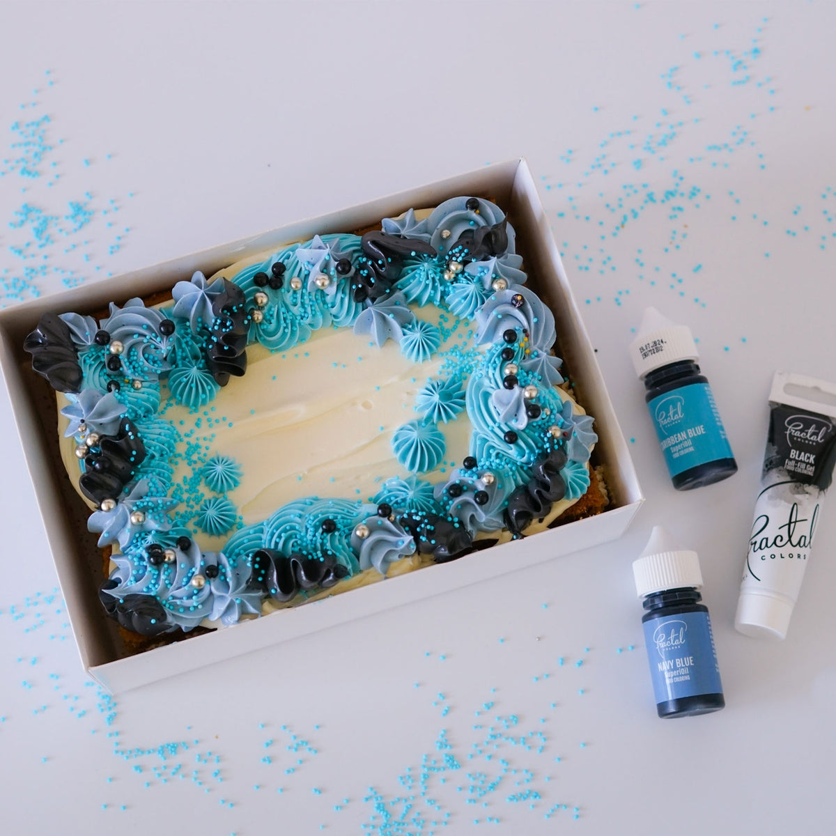 Fractal Colors SuperiOil Oil Based Food Colouring 30ml - Caribbean Blue