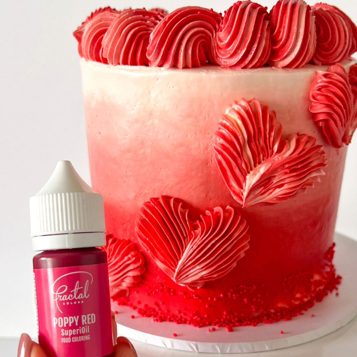 Fractal Colors SuperiOil Oil Based Food Colouring 30ml - Poppy Red