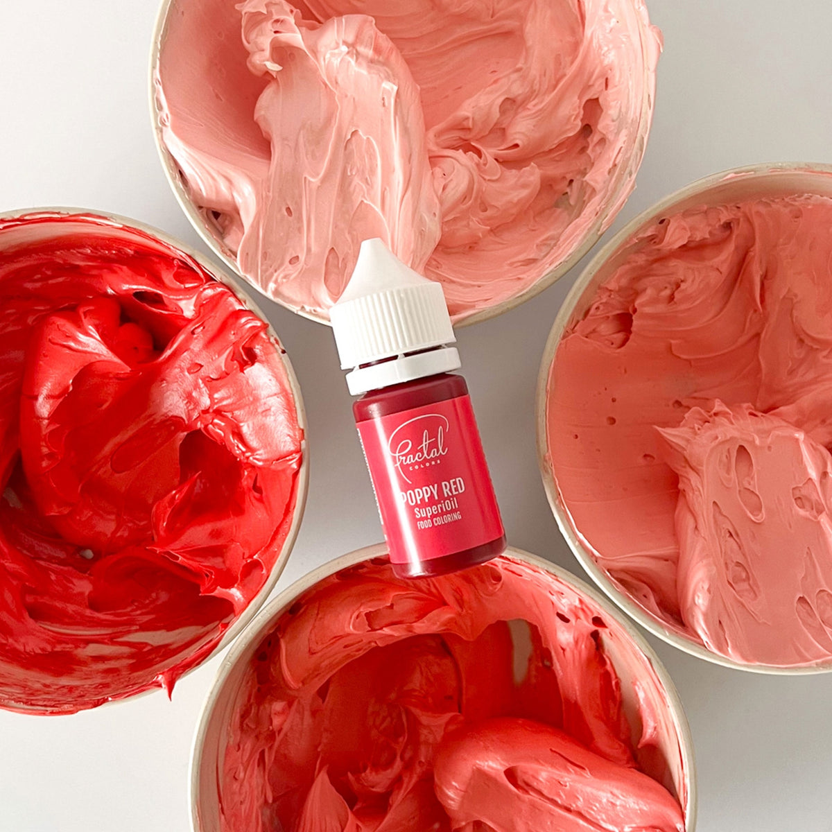 Fractal Colors SuperiOil Oil Based Food Colouring 30ml - Poppy Red