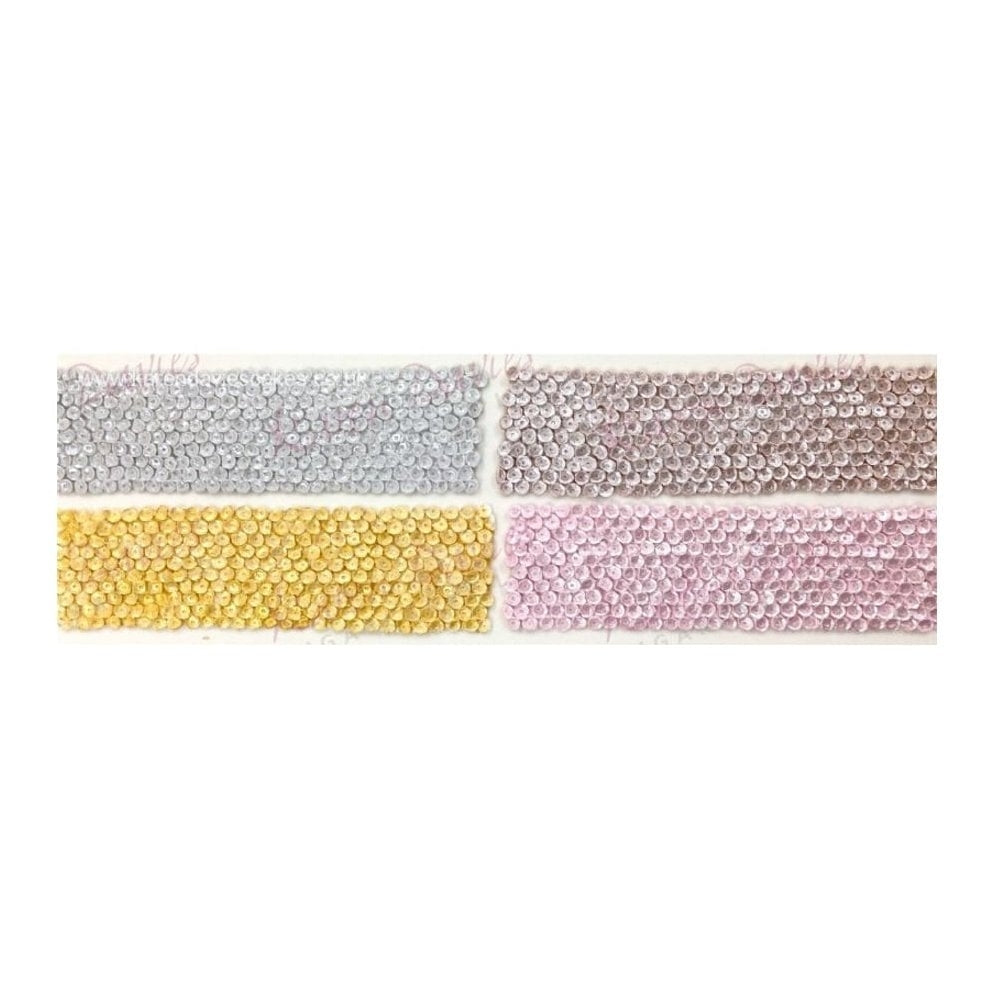 Karen Davies Small Sequins Border Silicone Mould