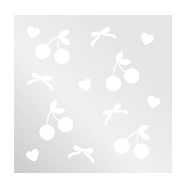 Simply Making Cherries Cake Stencil