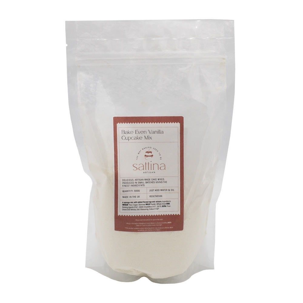 Sattina Bake Even Vanilla Cupcake Mix 500g
