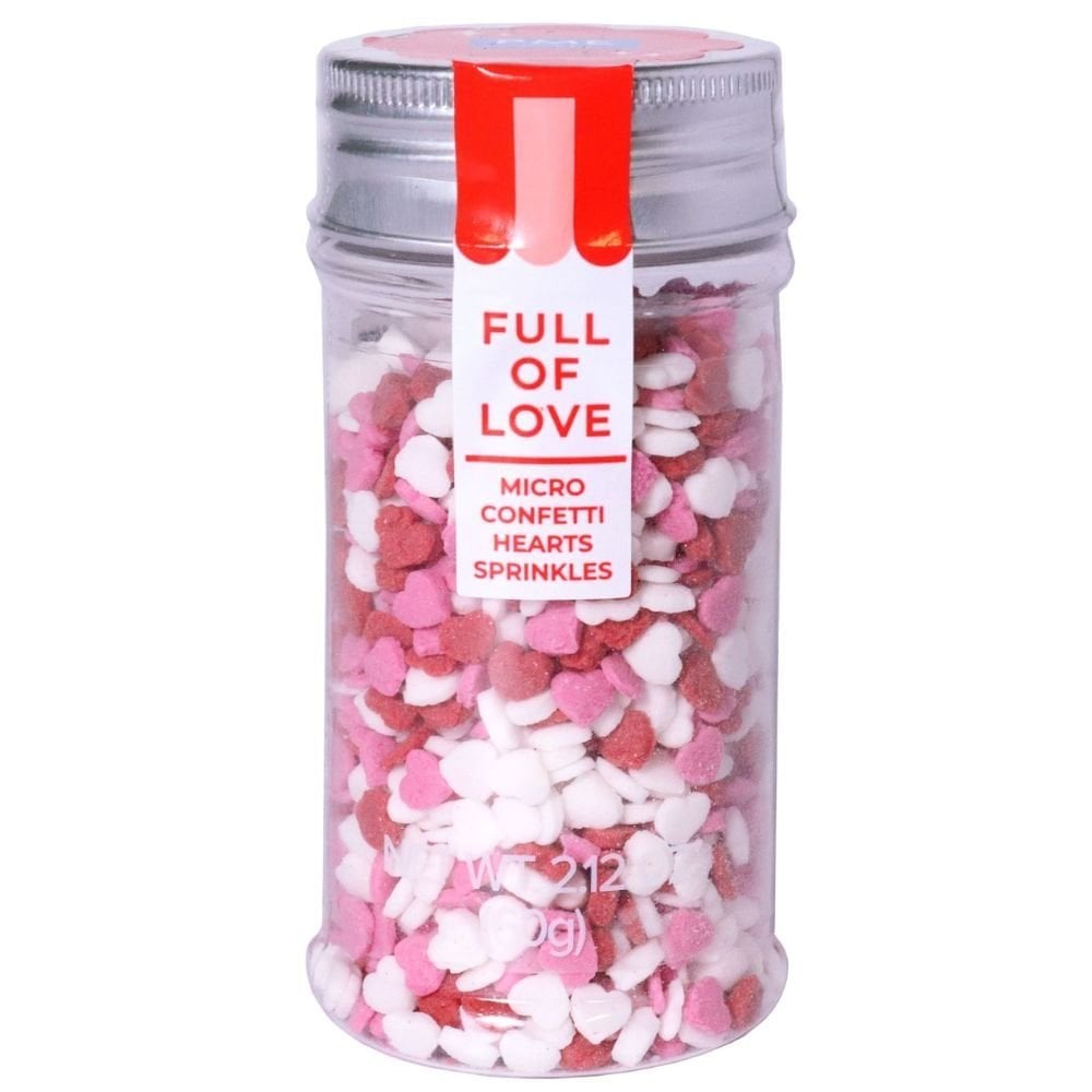 PME Micro Confetti Hearts Valentines Sprinkles 60g