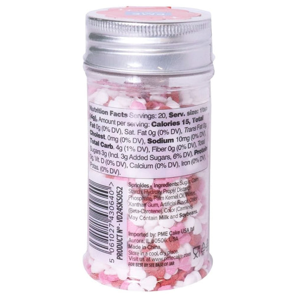 PME Micro Confetti Hearts Valentines Sprinkles 60g
