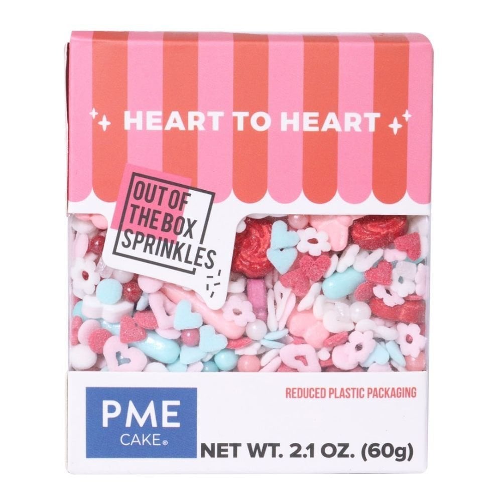 PME Heart To Heart Valentines Out Of The Box Sprinkles 60g