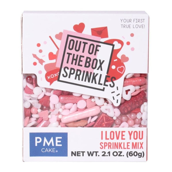 PME I Love You Valentines Out Of The Box Sprinkles 60g