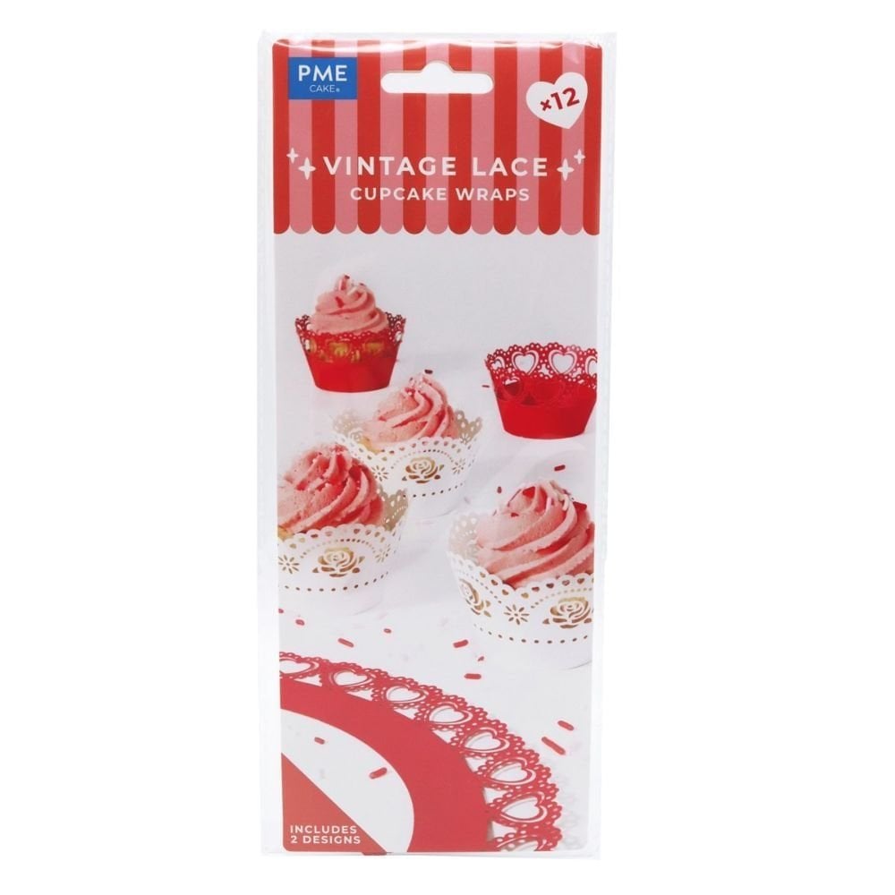 PME Vintage Lace Cupcake Wrappers x 12