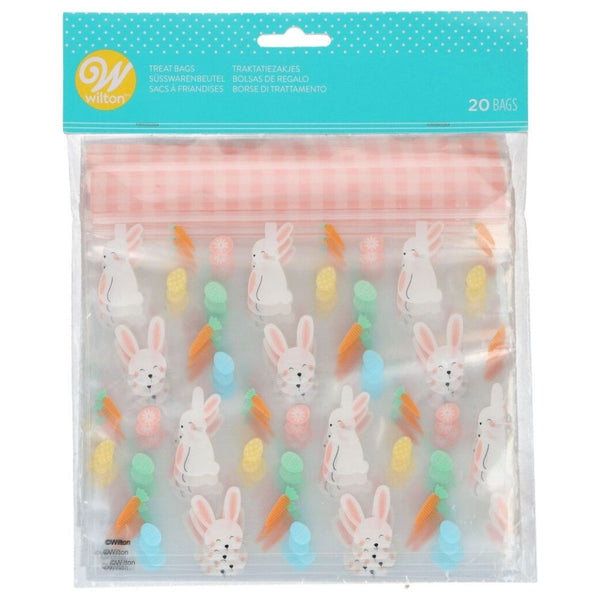 Wilton Easter Bunny & Carrot Resealable Treat Bags x 20