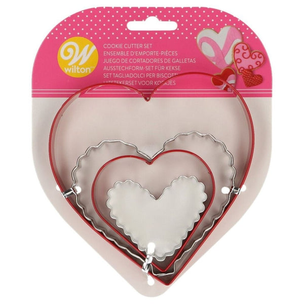Wilton Nesting Heart Metal Cookie Cutter Set Of 4