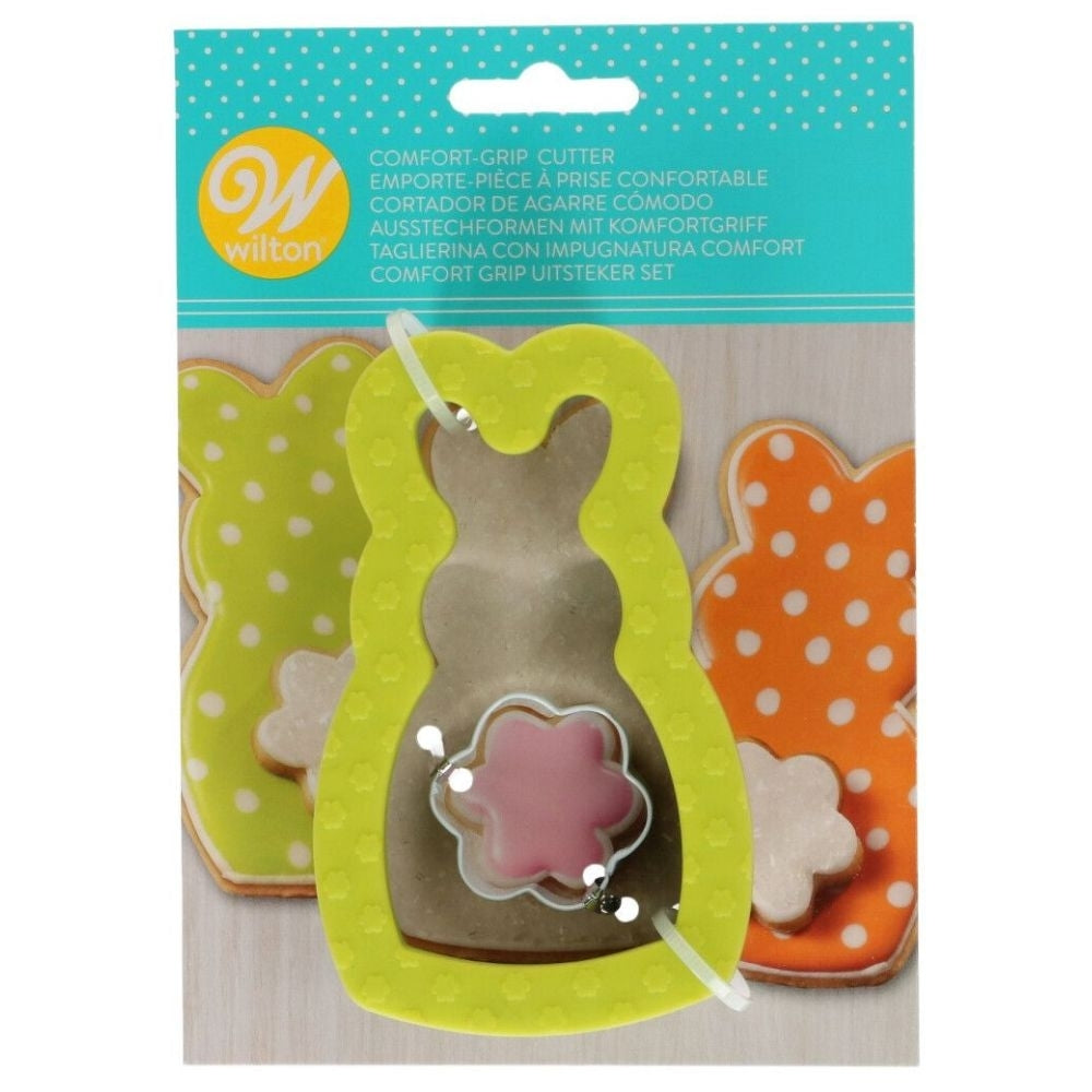 Wilton Bunny & Mini Tail Comfort Grip Cookie Cutter Set Of 2