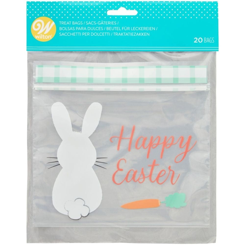 Wilton Bunny Resealable Treat Bags x 20