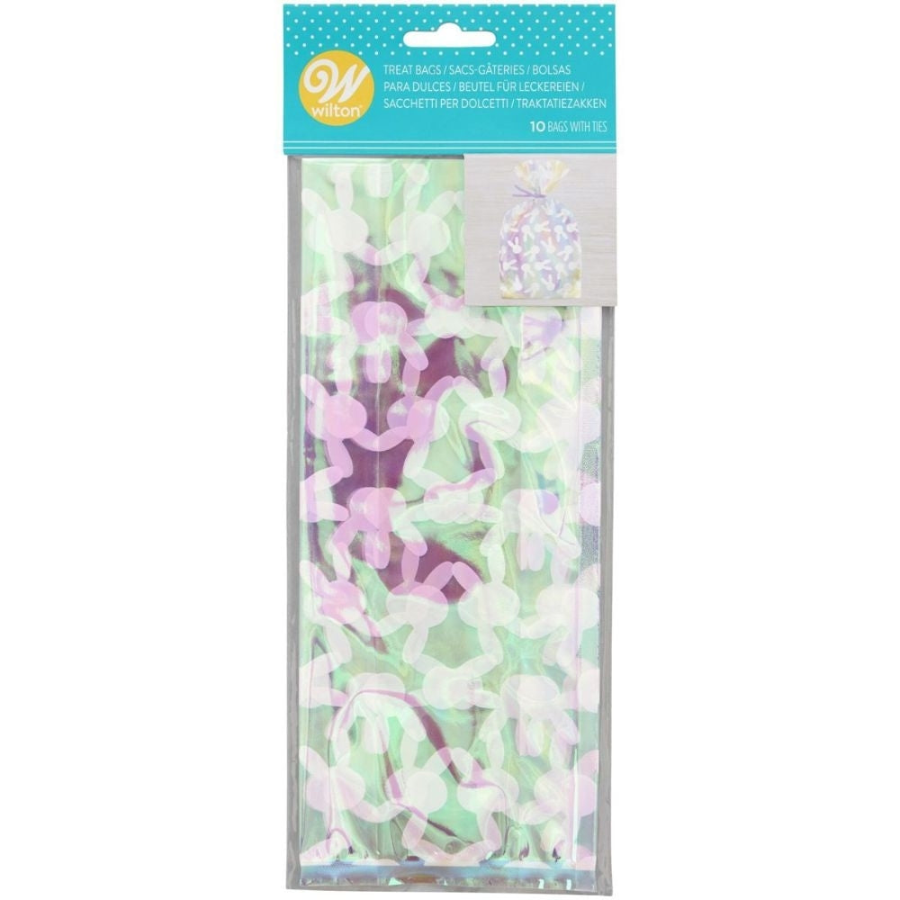 Wilton Bunny Iridescent Treat Bags x 10