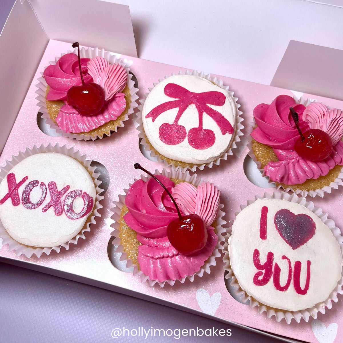 Simply Making Cherry Bow Cake & Cupcake Stencil