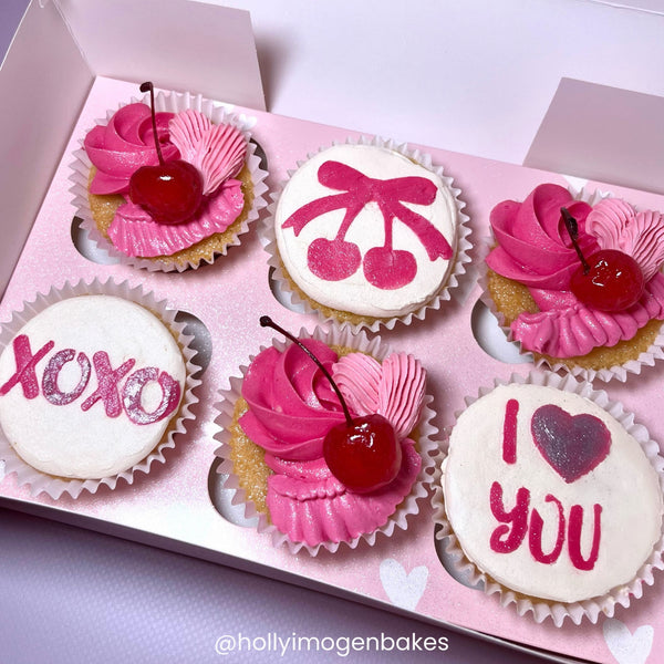 Simply Making Cherry Bow Cake & Cupcake Stencil