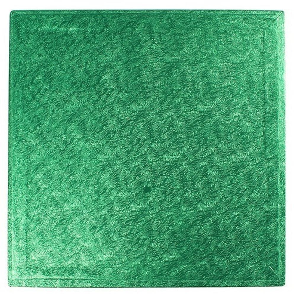 The Cake Decorating Co. Green Square Drum Cake Board